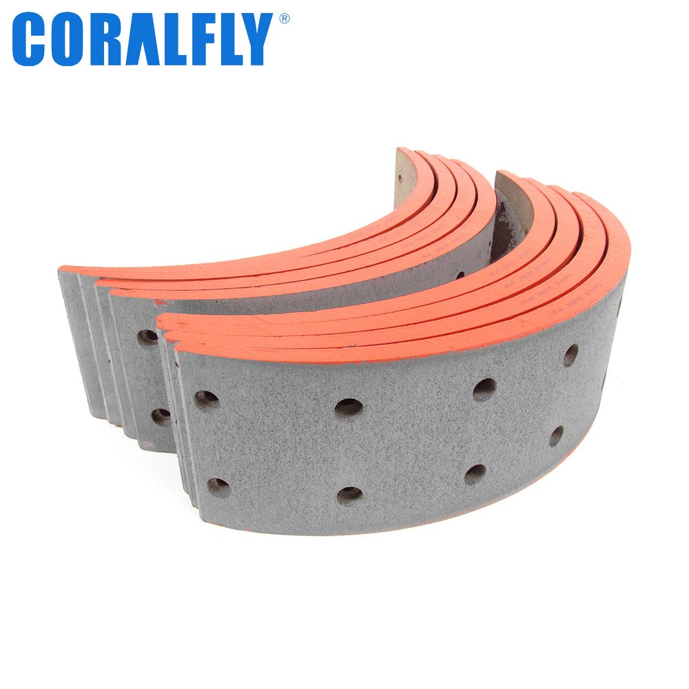 Coralfly High Quality Spare Parts Reliable Durable Truck Brake Lining 1443 for Daewoo Bus MAN Isuzu Trucks