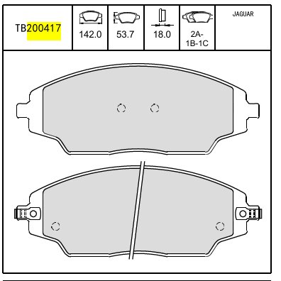 Quality Guaranteed Wholesale Terbon Auto Parts D1702 Semi Metallic Brake Pads for Fiat