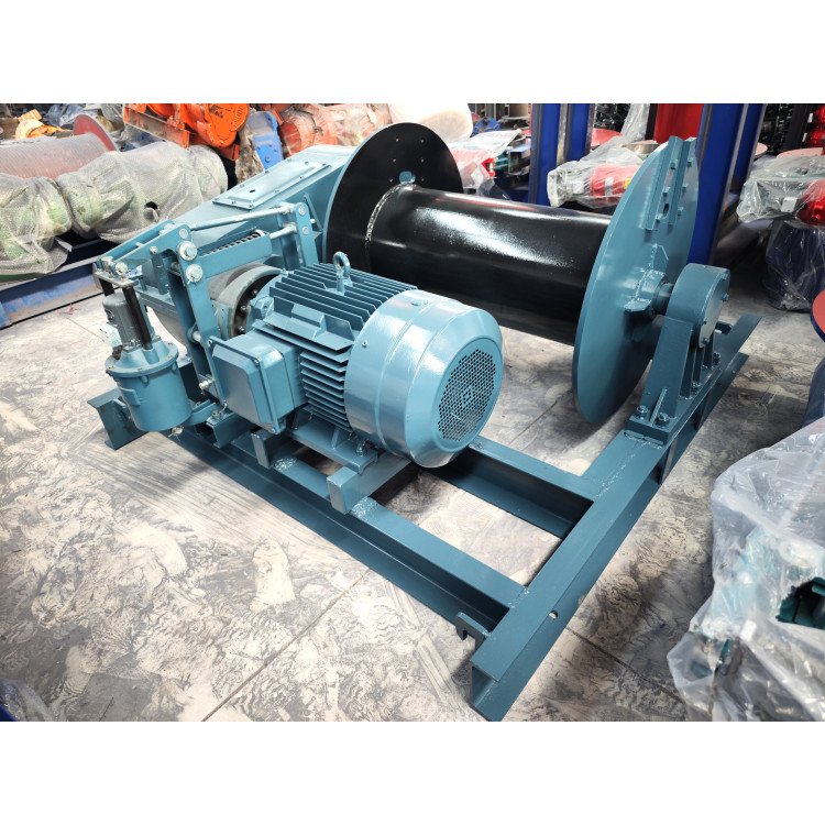 Pickup Truck Crane With Cable Winch 40 Ton Hydraulic Winch Electric Motor Pulley Winch