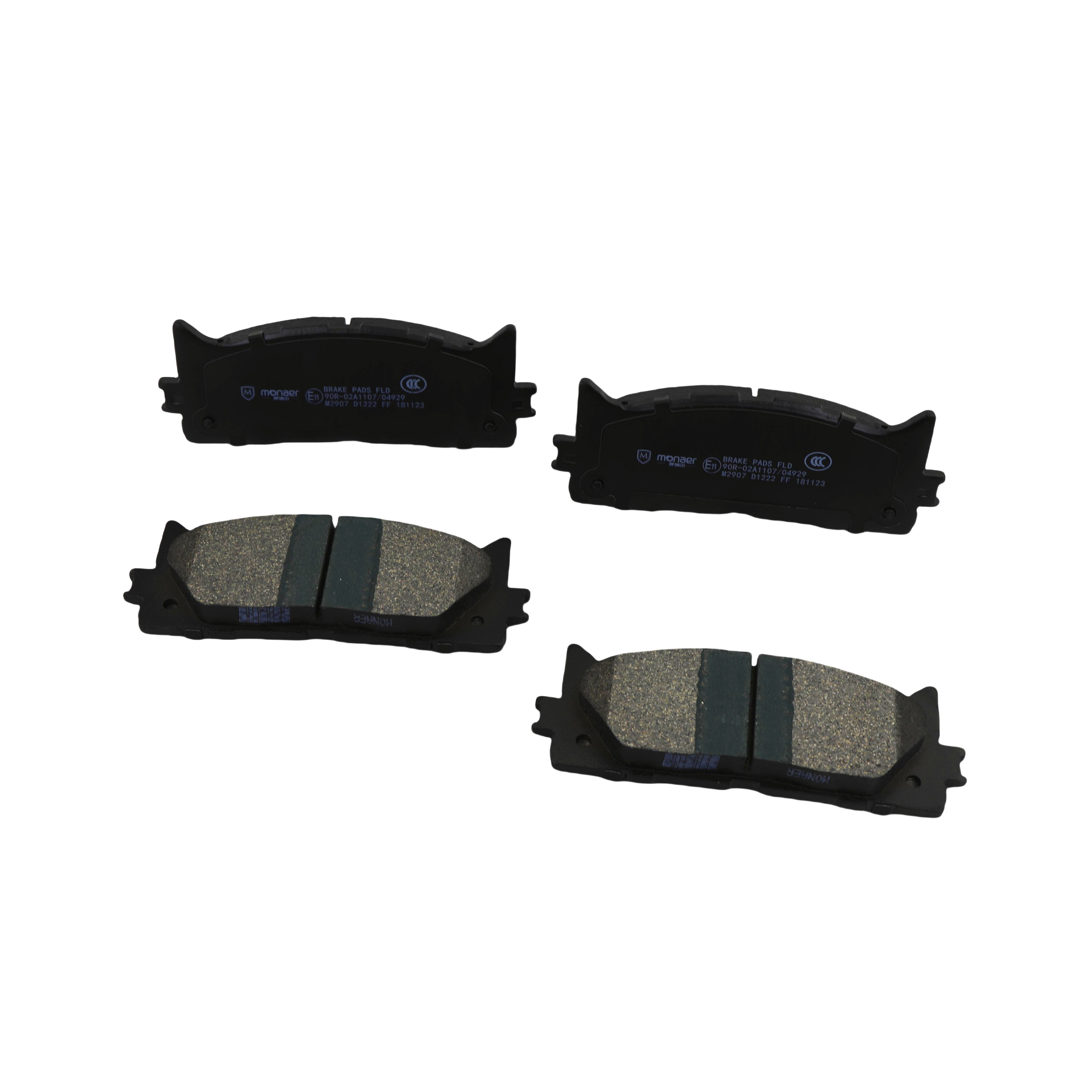 D1222 D1293 04465-06070 Auto Parts Monaer Front Axle Brake Ceramic Brake Pads for TOYOTA Camry/ LEXUS ES350
