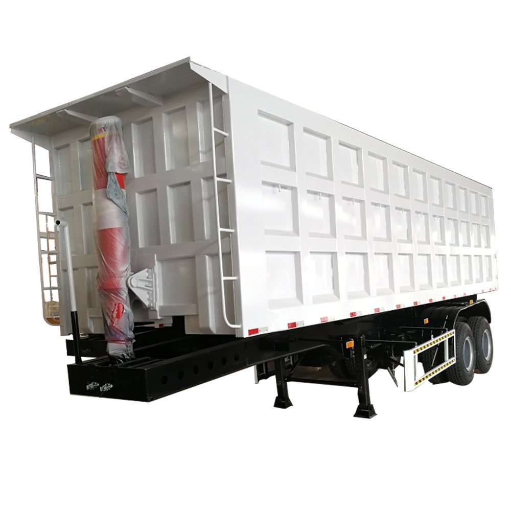 Free Shipping High Productivity U-shaped 80 Ton Semi Trailer Dump Truck Used Hydraulic Cylinder