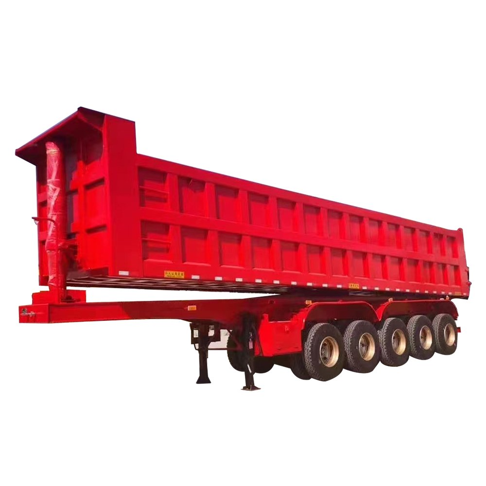 Free Shipping High Productivity U-shaped 80 Ton Semi Trailer Dump Truck Used Hydraulic Cylinder