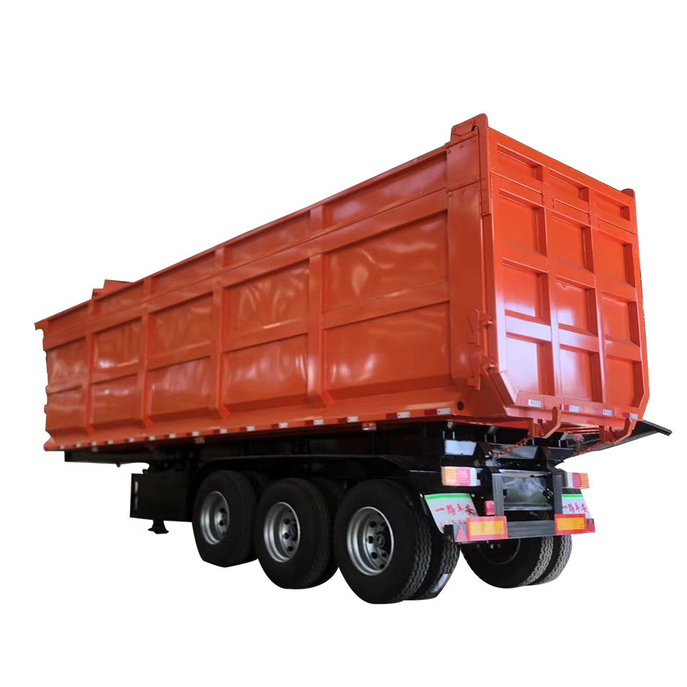 Free Shipping High Productivity U-shaped 80 Ton Semi Trailer Dump Truck Used Hydraulic Cylinder