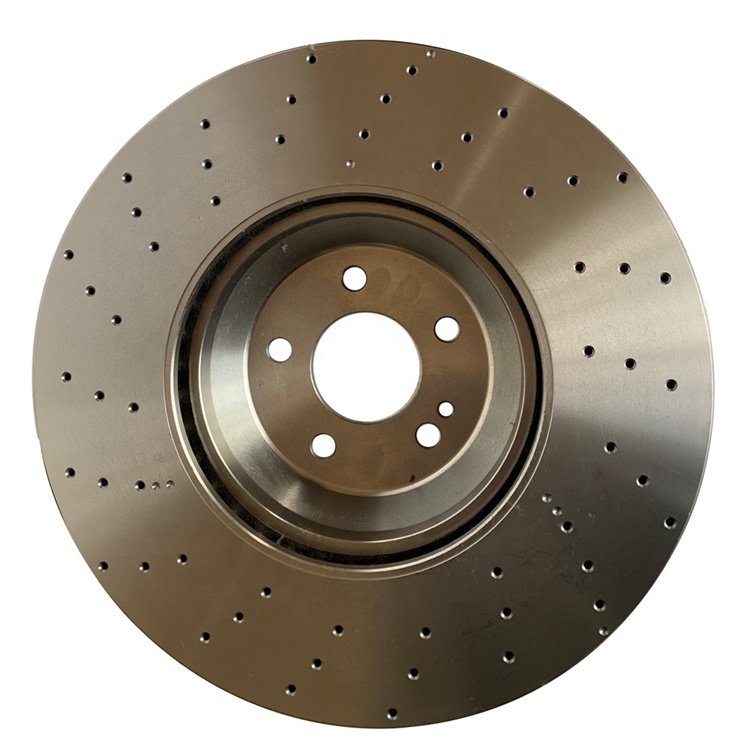 92294105 S560 FRONT LEFT & RIGHT Vented Brake Disc Rotors S-CLASS W222 Front Brake Disc Drilled A2224200272 2016