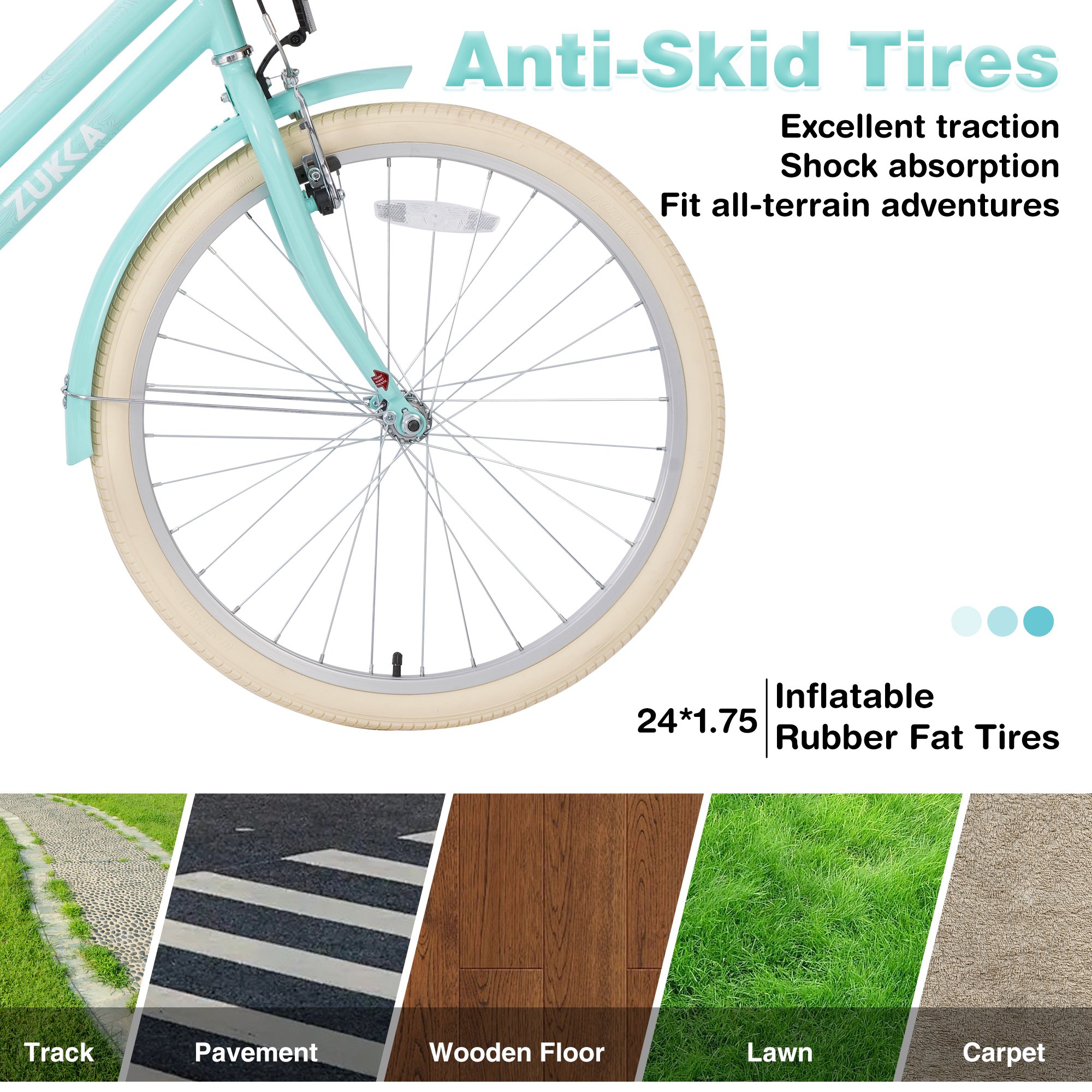 Tianjin Factory 24 Inch Student Bicycle With Steel Frame and Caliper Brake Single Speed Commuter City Girl Bike