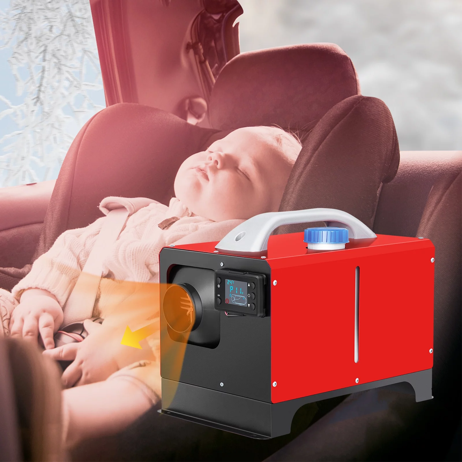 All in One Horizontal Single Hole diesel Parking Heater Fuel Pump air diesel 2-5kw Auto Parking Heater for Truck,caravan Car
