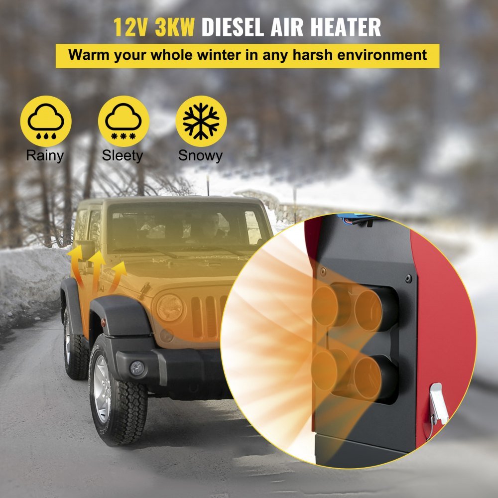All in One Horizontal Single Hole diesel Parking Heater Fuel Pump air diesel 2-5kw Auto Parking Heater for Truck,caravan Car