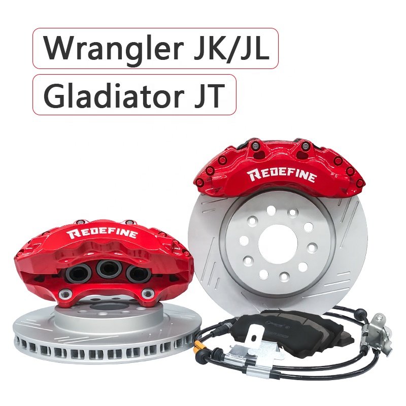 High Performance Front 6 Piston Brake Calipers Brake Kits Tuning Brake Upgrade for Jeep Wrangler Jk Jl Gladiator Jt