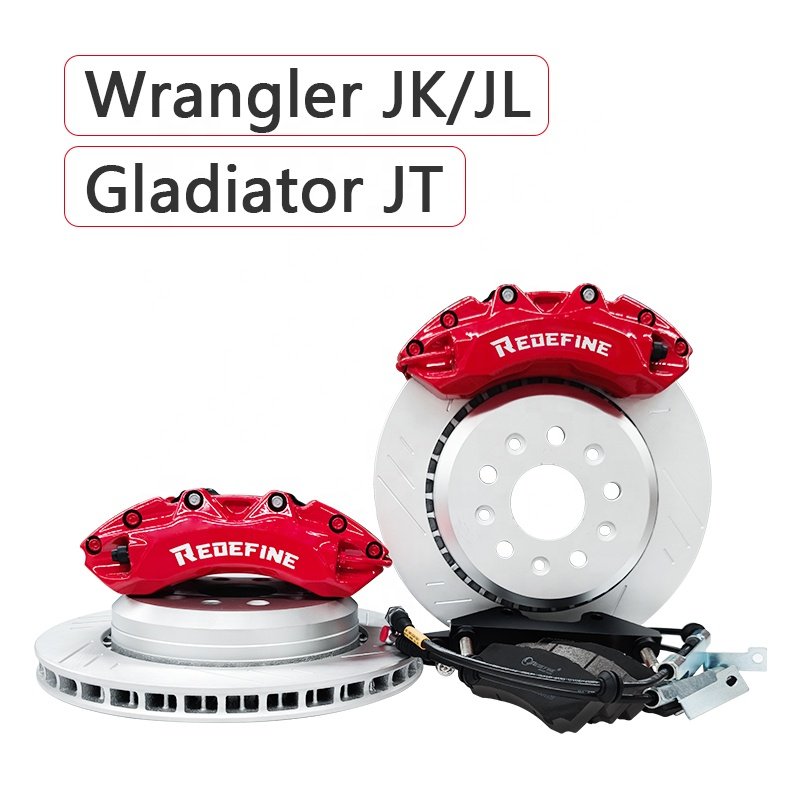 High Performance Front 6 Piston Brake Calipers Brake Kits Tuning Brake Upgrade for Jeep Wrangler Jk Jl Gladiator Jt