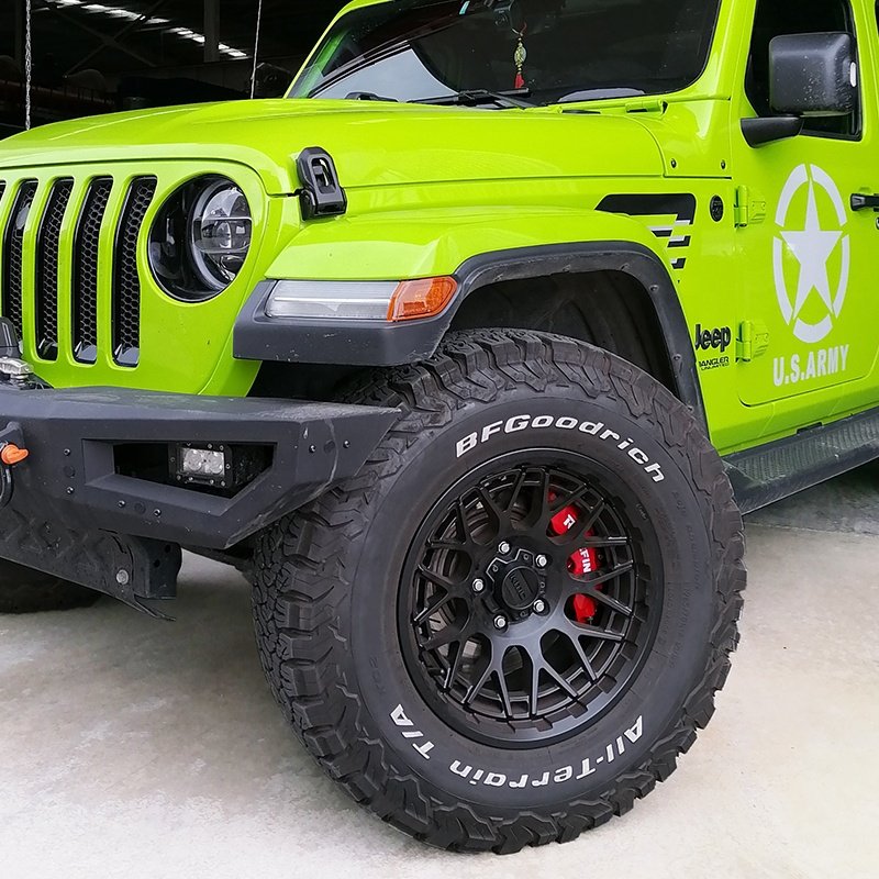 High Performance Front 6 Piston Brake Calipers Brake Kits Tuning Brake Upgrade for Jeep Wrangler Jk Jl Gladiator Jt