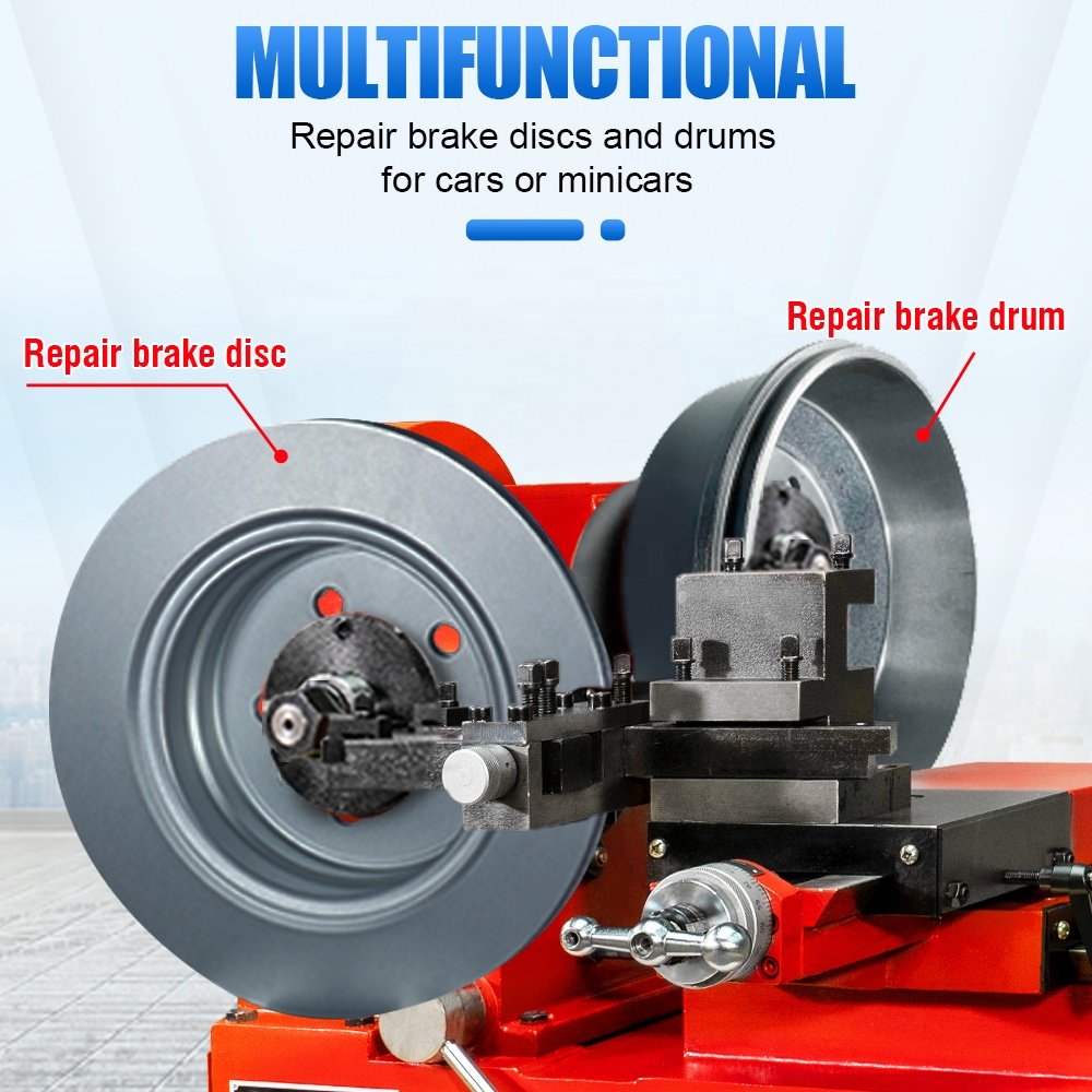 Xinjintuo Automatic Vertical Medium Duty Metal Combination Brake Disc Drum Lathe Machine