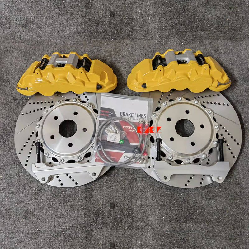 KLAKLE Newest Designer Red Brake Caliper 8520 Brake Kit Fit Front Wheel 18 Inches for Subaru WRX