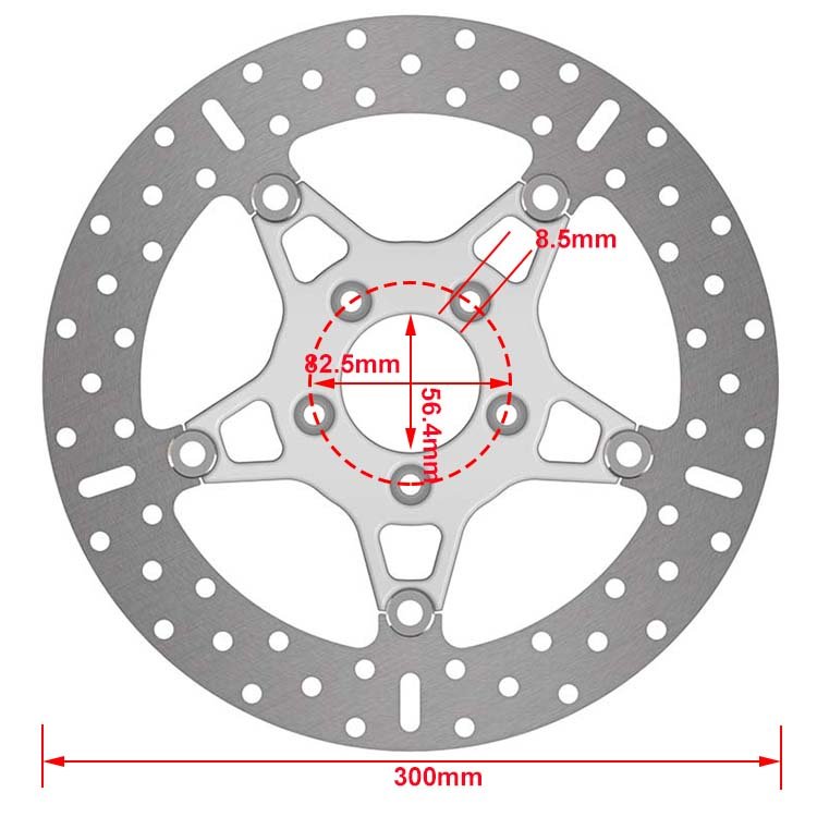 Factory Custom Front Motorcycle 300mm Brake Disc for Harley Davidson FLHTCUTG FLSTF FXBS