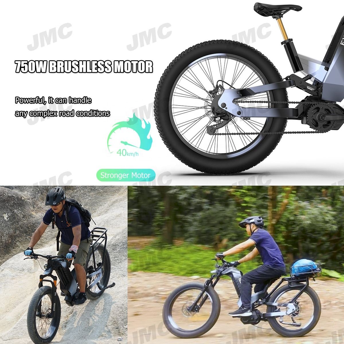 750W Dual Motor Electric Bicycle Torque Sensor 48V 26\" Tire Integrated Shimano Lithium Battery Beach Mountain Electric Bike