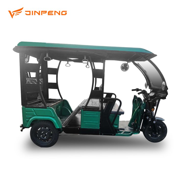 JinPeng Model WH E Rickshaw 60V1000W High Power Tuk Tuk for Passenger E Rickshaw for Six Passenger Low Price Reliable Quality