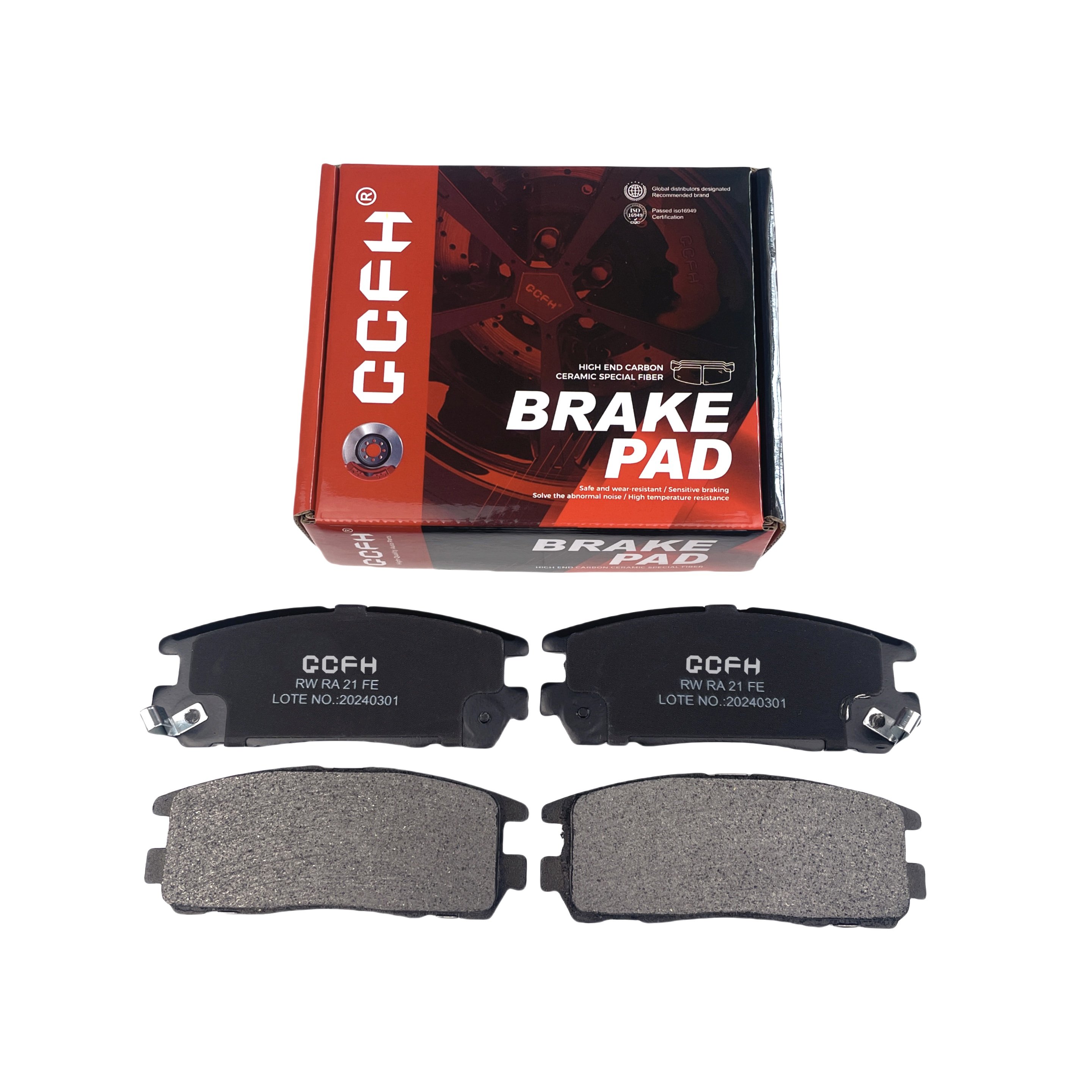 GCFH Brand Ceramic Brake Pad,80000km Long Service Life,no Noise No Dust.