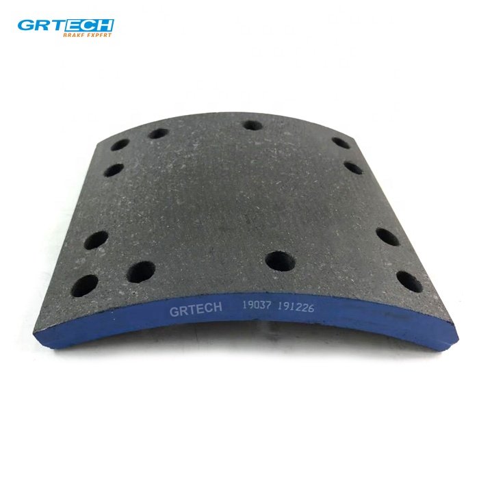 19036 19037 Ceramic Brake Shoe Lining for European Truck Bus