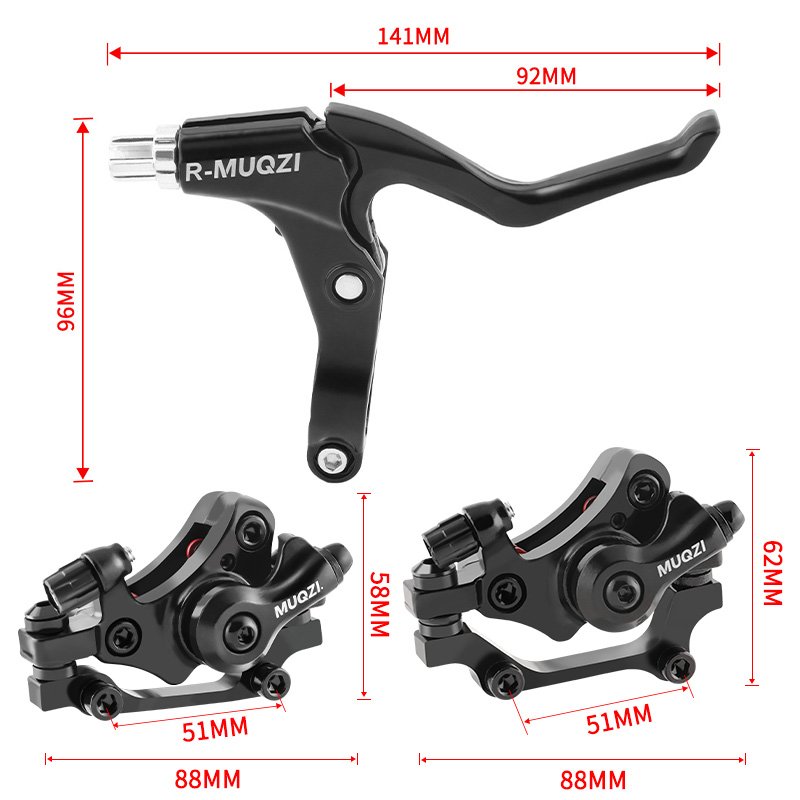 MUQZI Cycling Brake Parts Bicycle Brake Lever Handle Mountain Road Bike Disc Brake Caliper
