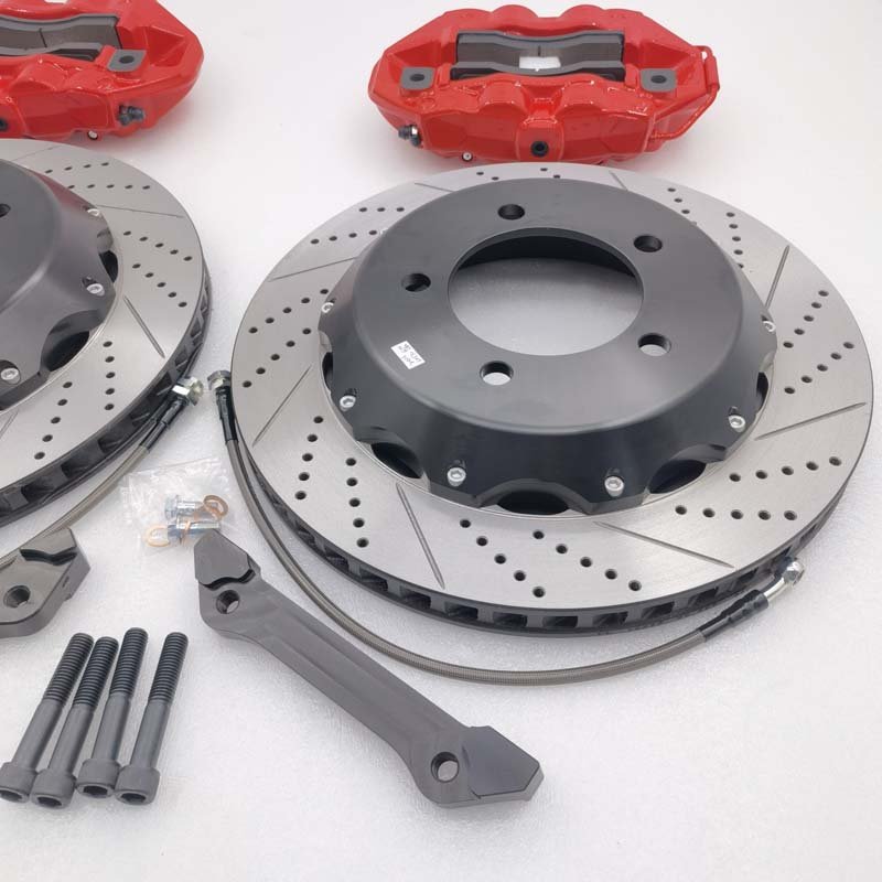 Racing Brake Pads Brake Disc 4 Pot Rear Brake Caliper Kit for Jeep Wrangler Toyota Land Cruiser Ford Bronco Nissan Patrol