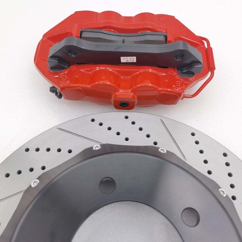 Racing Brake Pads Brake Disc 4 Pot Rear Brake Caliper Kit for Jeep Wrangler Toyota Land Cruiser Ford Bronco Nissan Patrol