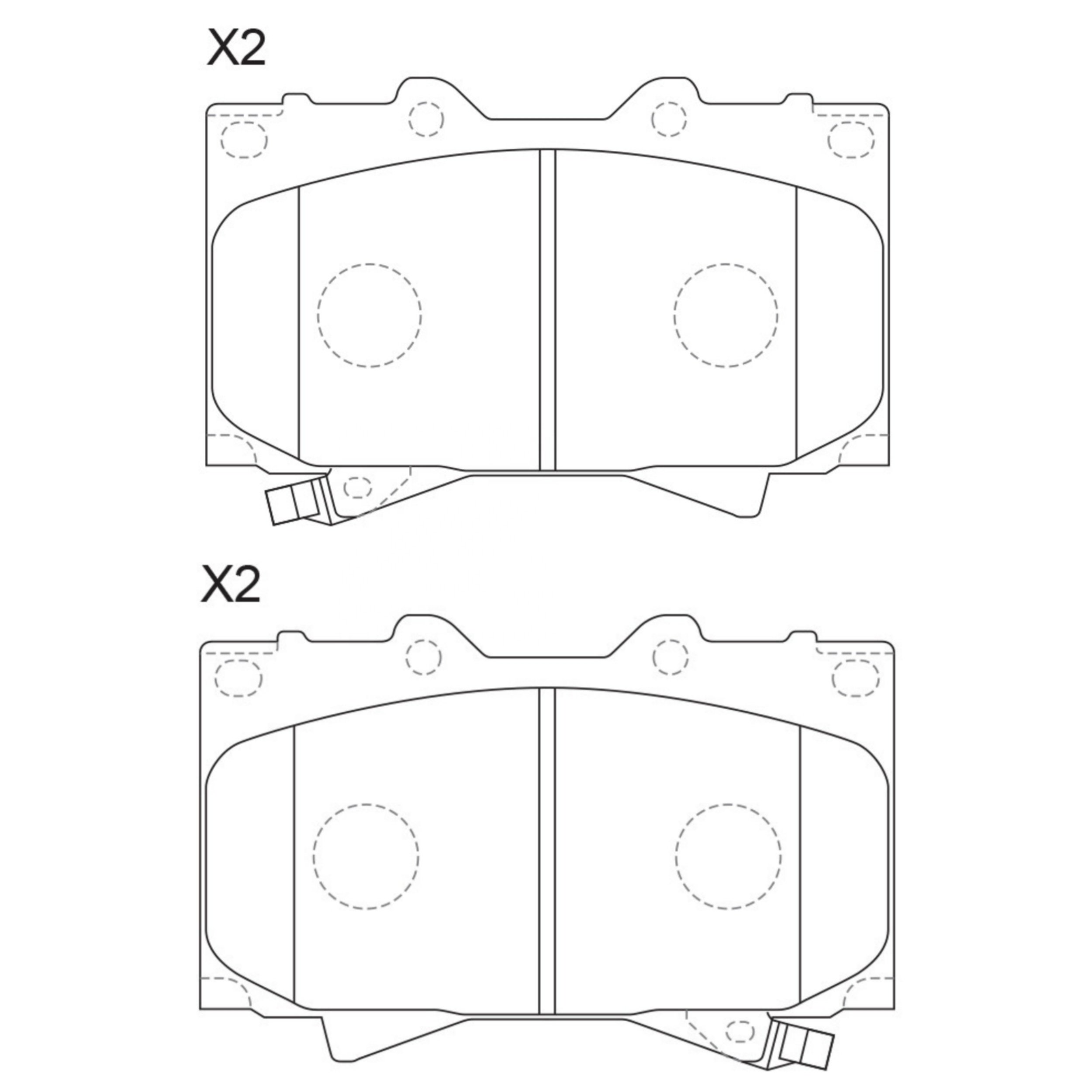 High Performance Factory Auto Parts Brake Pads (Pastillas De Freno) OEM Disc D812/D772/wva 23524/23525/24813 Is Front Axle Brake