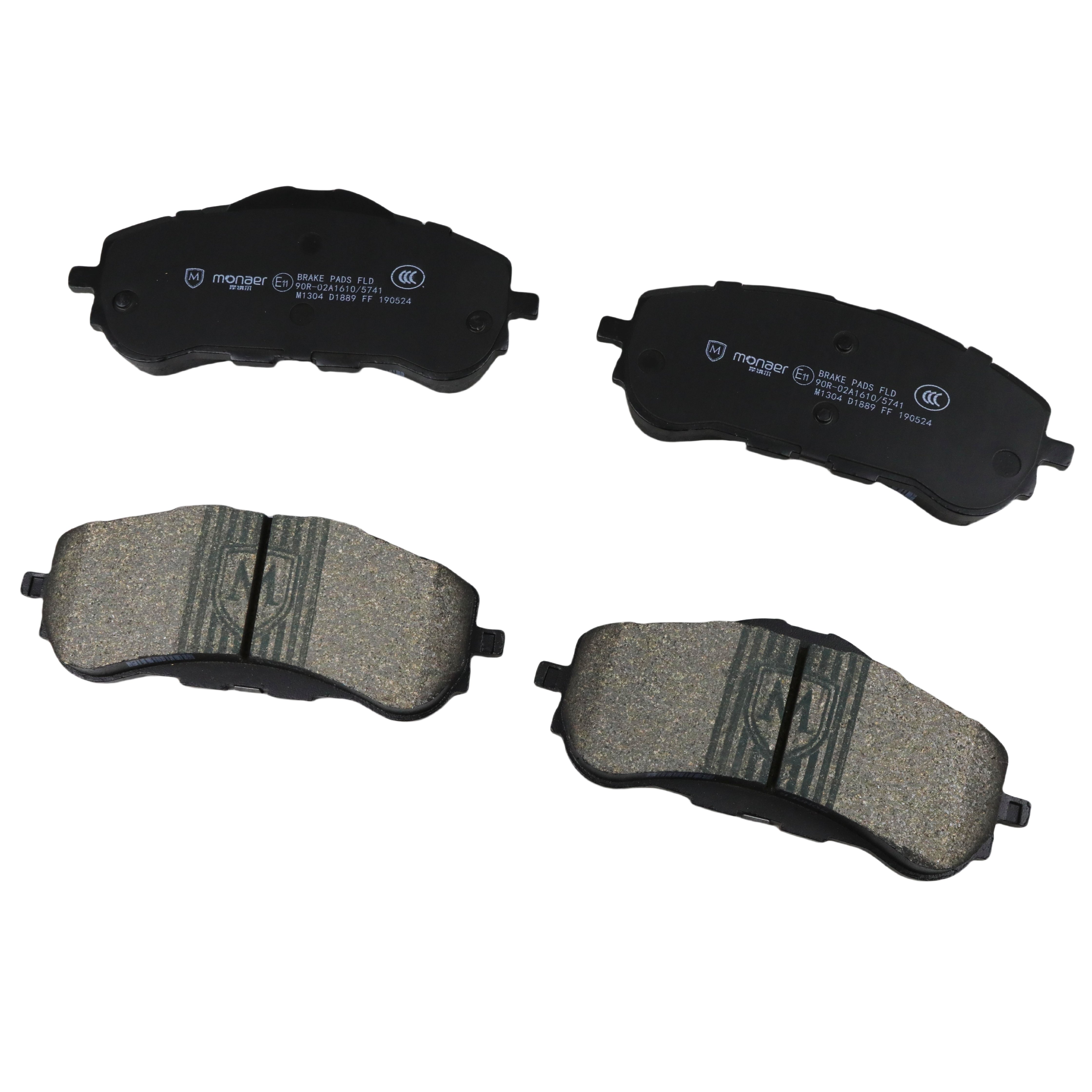 Monaer Brake Pads D1889 Ceramic Front Disc Brake Pad for PEUGEOT