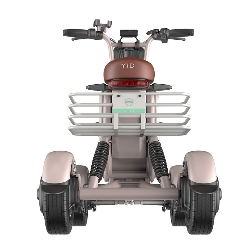 48V1000W 4 Wheel Elderly Electric Scooter Electric Bike With Dog Carrier