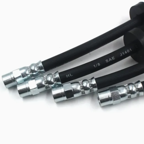 Custom Front Rear Auto Brake Hoses Extended Brake Fluid Fuel Assembly Standard Automotive Car Auto Flexible Rubber Braided Hose