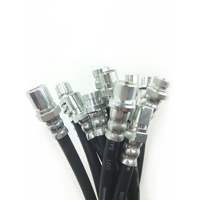 Custom Front Rear Auto Brake Hoses Extended Brake Fluid Fuel Assembly Standard Automotive Car Auto Flexible Rubber Braided Hose