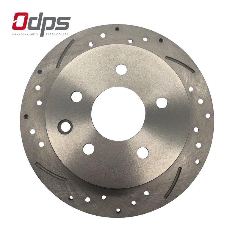 31312 Drilled and Slotted Brake Rotors Back Ceramic Formula Brake Disc for Nissan 291.5mm Improve Heat Dissipation Performance