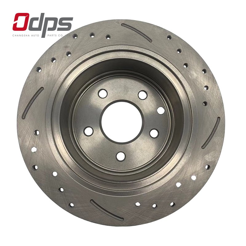 31312 Drilled and Slotted Brake Rotors Back Ceramic Formula Brake Disc for Nissan 291.5mm Improve Heat Dissipation Performance