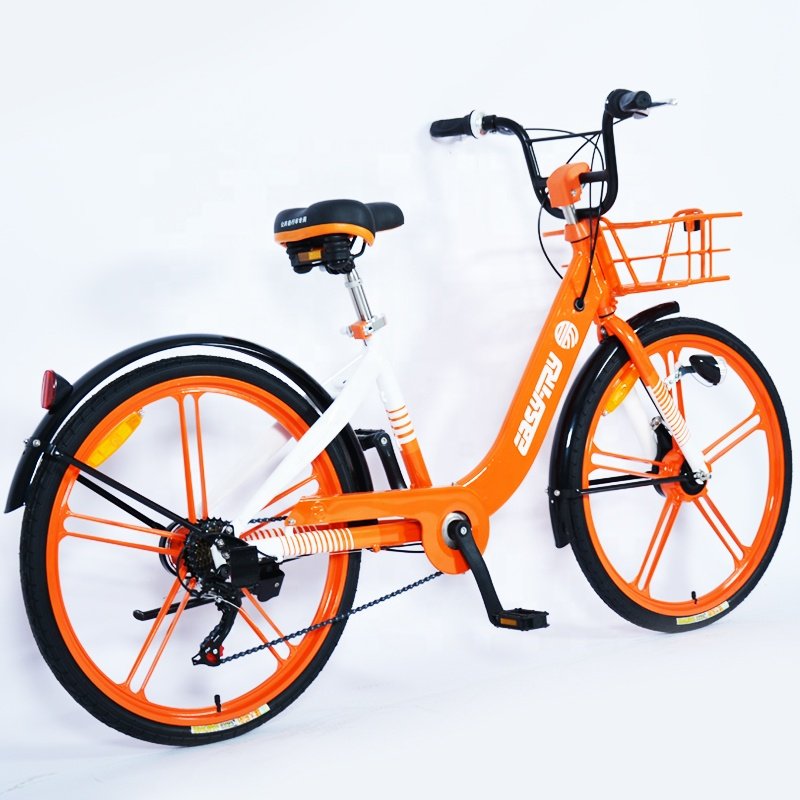 Chinese New City Bike Bicycle Outer Seven Speed Public Rental with Steel Fork and Brake Line System