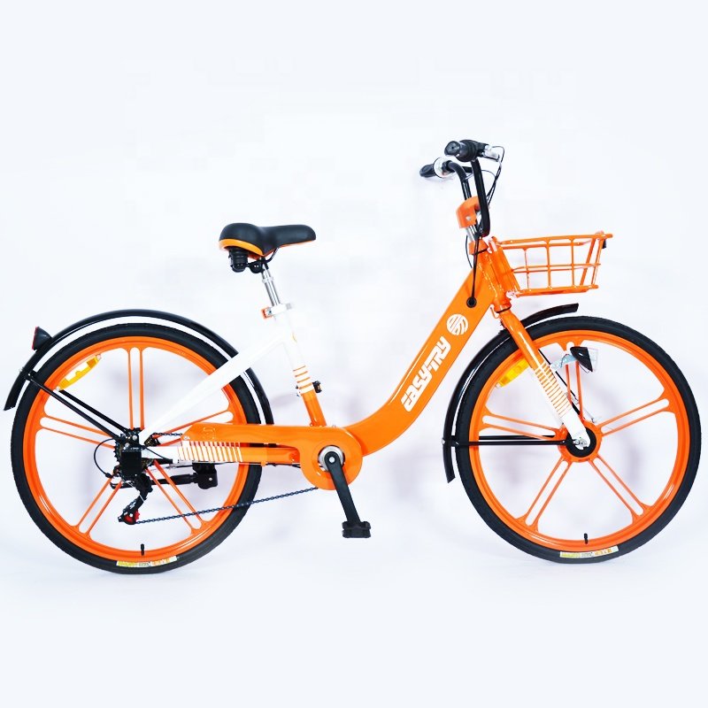 Chinese New City Bike Bicycle Outer Seven Speed Public Rental with Steel Fork and Brake Line System