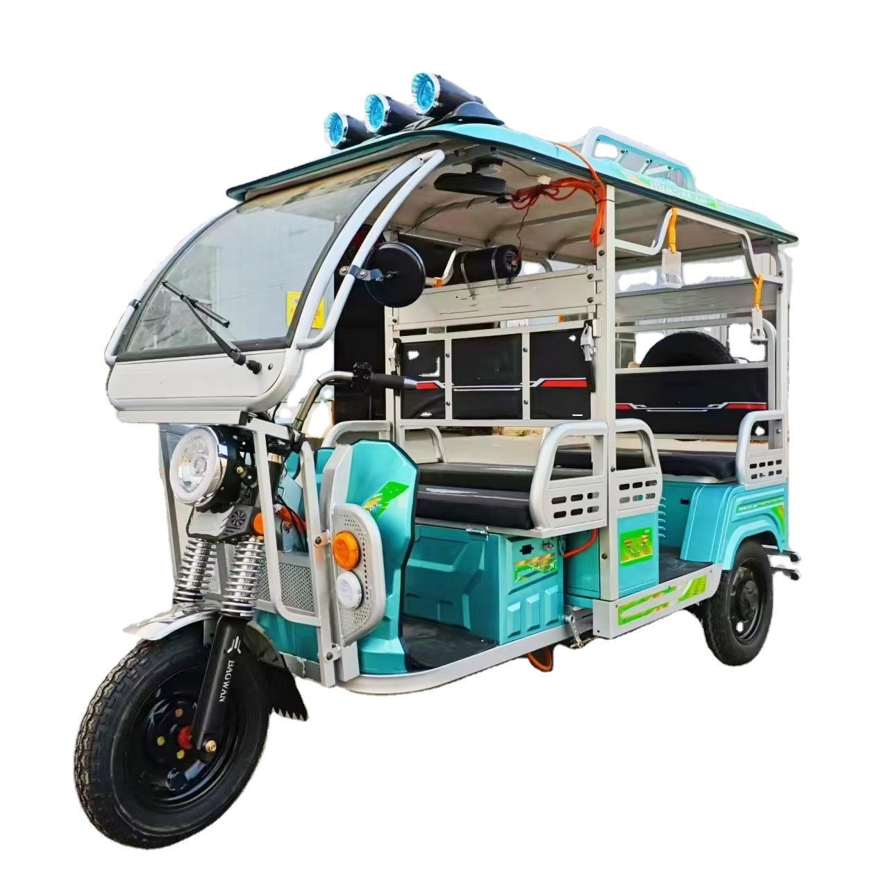 Factory Direct Sales 3 Wheel Delivery Car No Door Electric Tricycle E Rickshaw for Passenger Prime Model