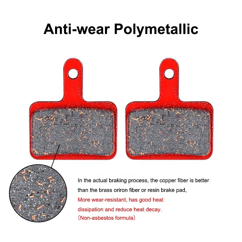 Mountain Bike Cycling Wear-resistant Brake for XT XTR SAINT SLX DEORE ZOOM Anti-wear Semi - Metalli Bicycle Brake Pad