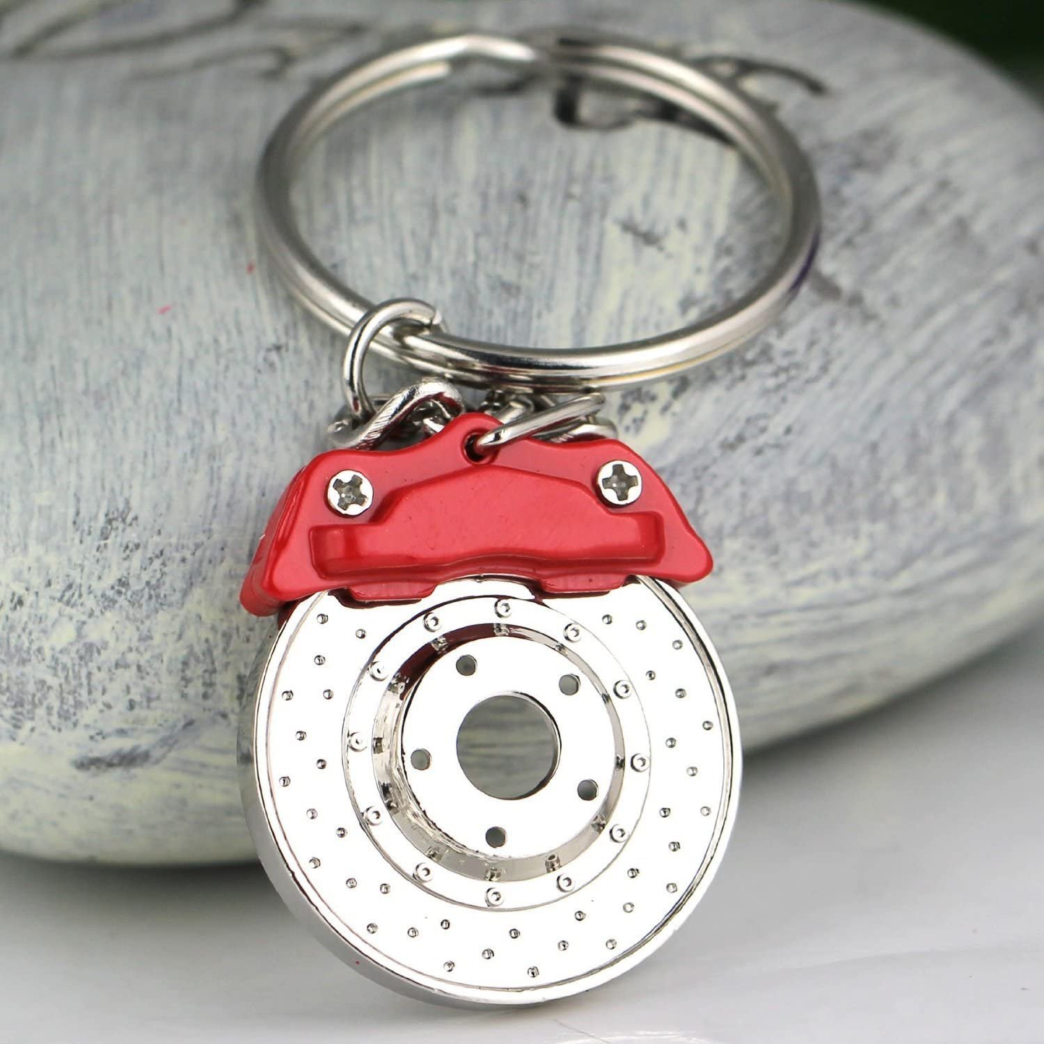 Keyfob Key Fob Holder Accessories Creative Spinning New Disc Brake Keychain Key Chain Ring Keyring
