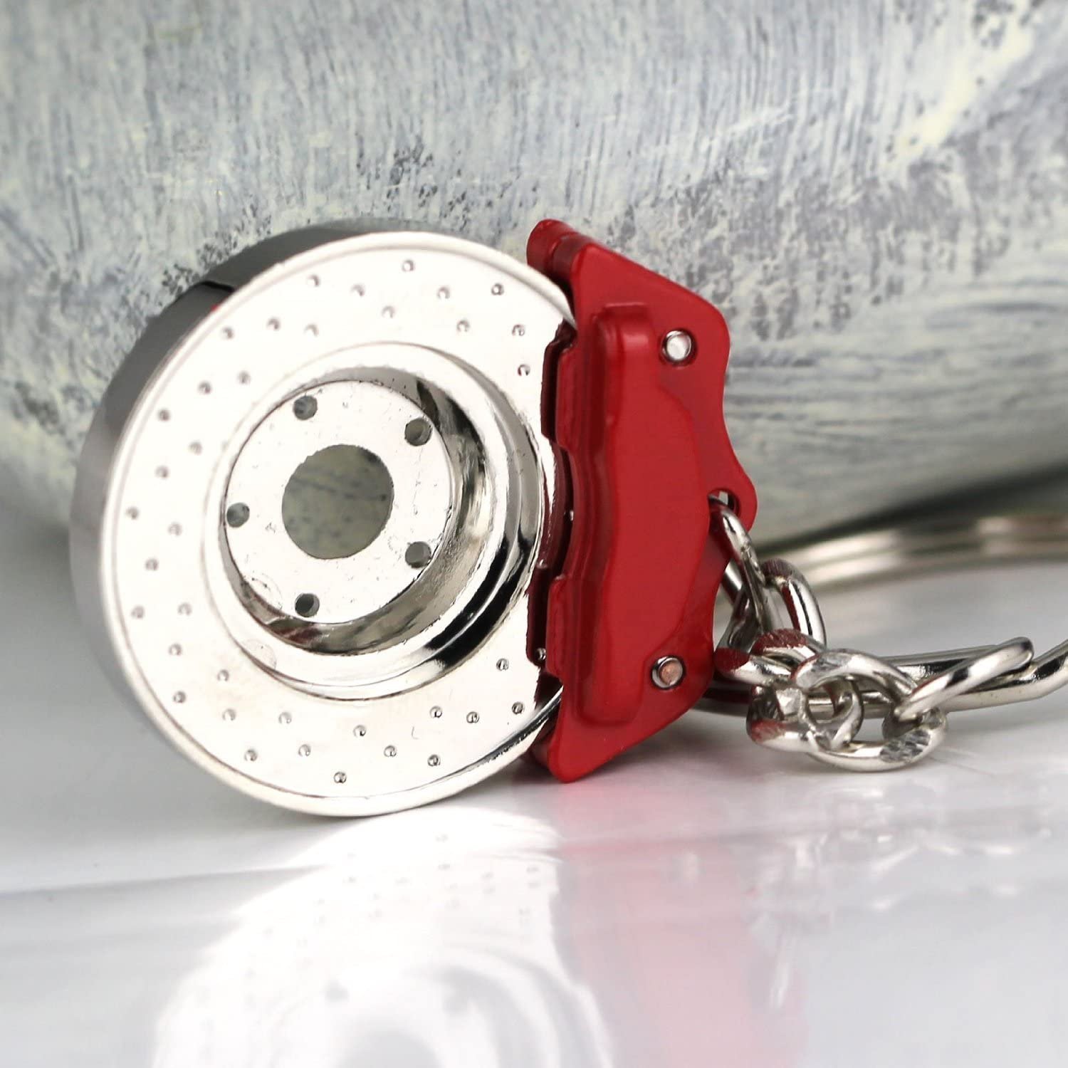 Keyfob Key Fob Holder Accessories Creative Spinning New Disc Brake Keychain Key Chain Ring Keyring