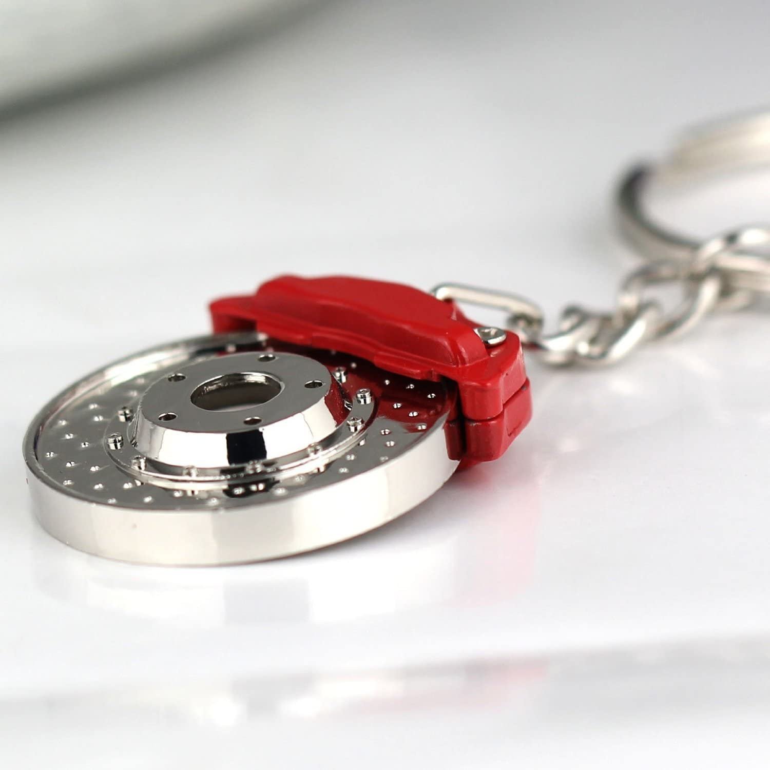 Keyfob Key Fob Holder Accessories Creative Spinning New Disc Brake Keychain Key Chain Ring Keyring