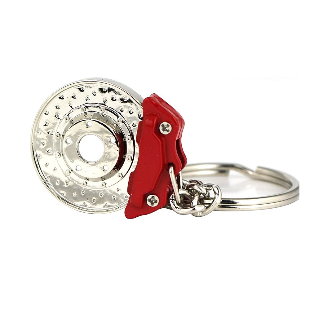 Keyfob Key Fob Holder Accessories Creative Spinning New Disc Brake Keychain Key Chain Ring Keyring