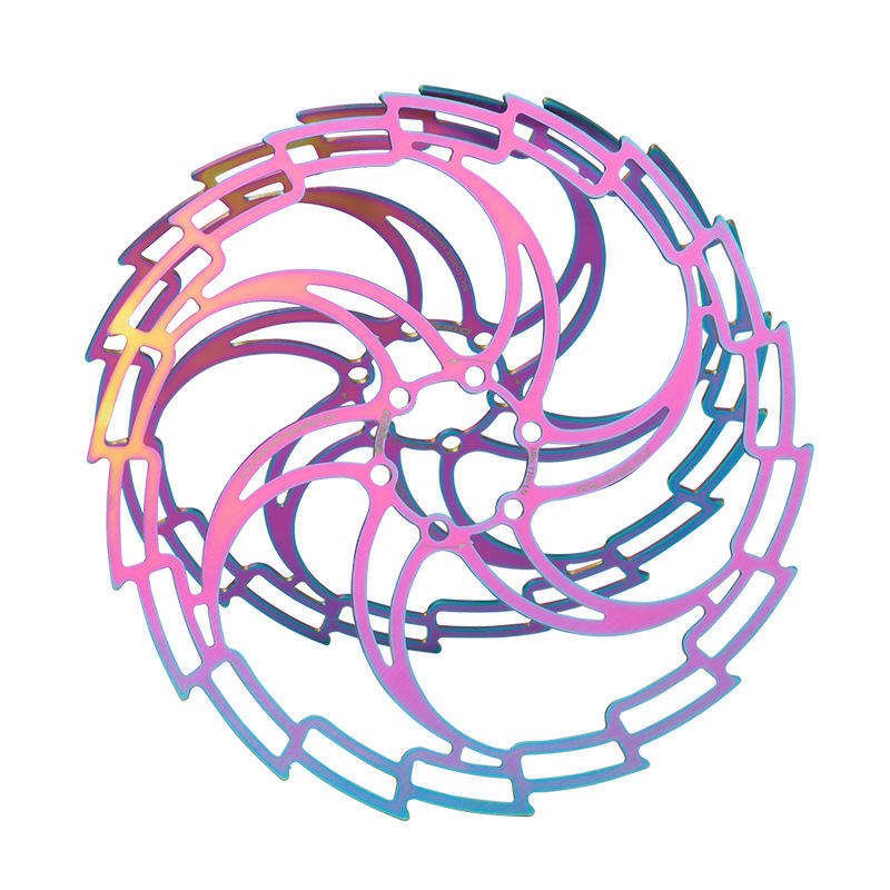 IIIPRO Colorful Bicycle Disc Brake160 / 180 / 203mm Mountain Bike Hollow Ultra Light Disc Pad Six Pin Bicycle Brake Pad