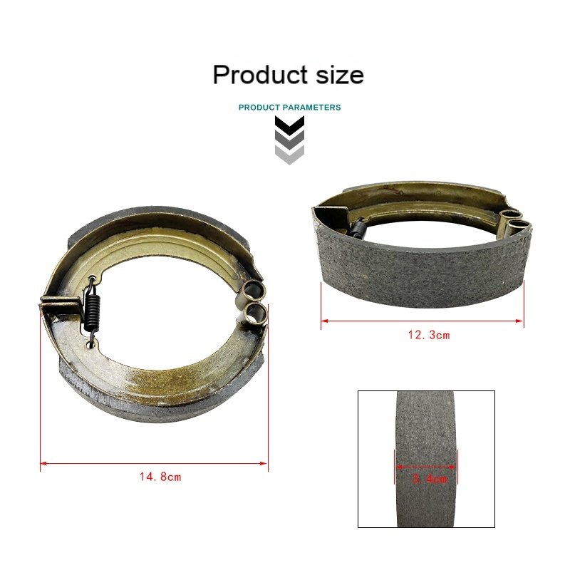 Electric Tricycle Brake Pad 130 Type 160 Type 180 Reda Rear Wheel Brake Shoes Universal Waterproof Wear Resistant