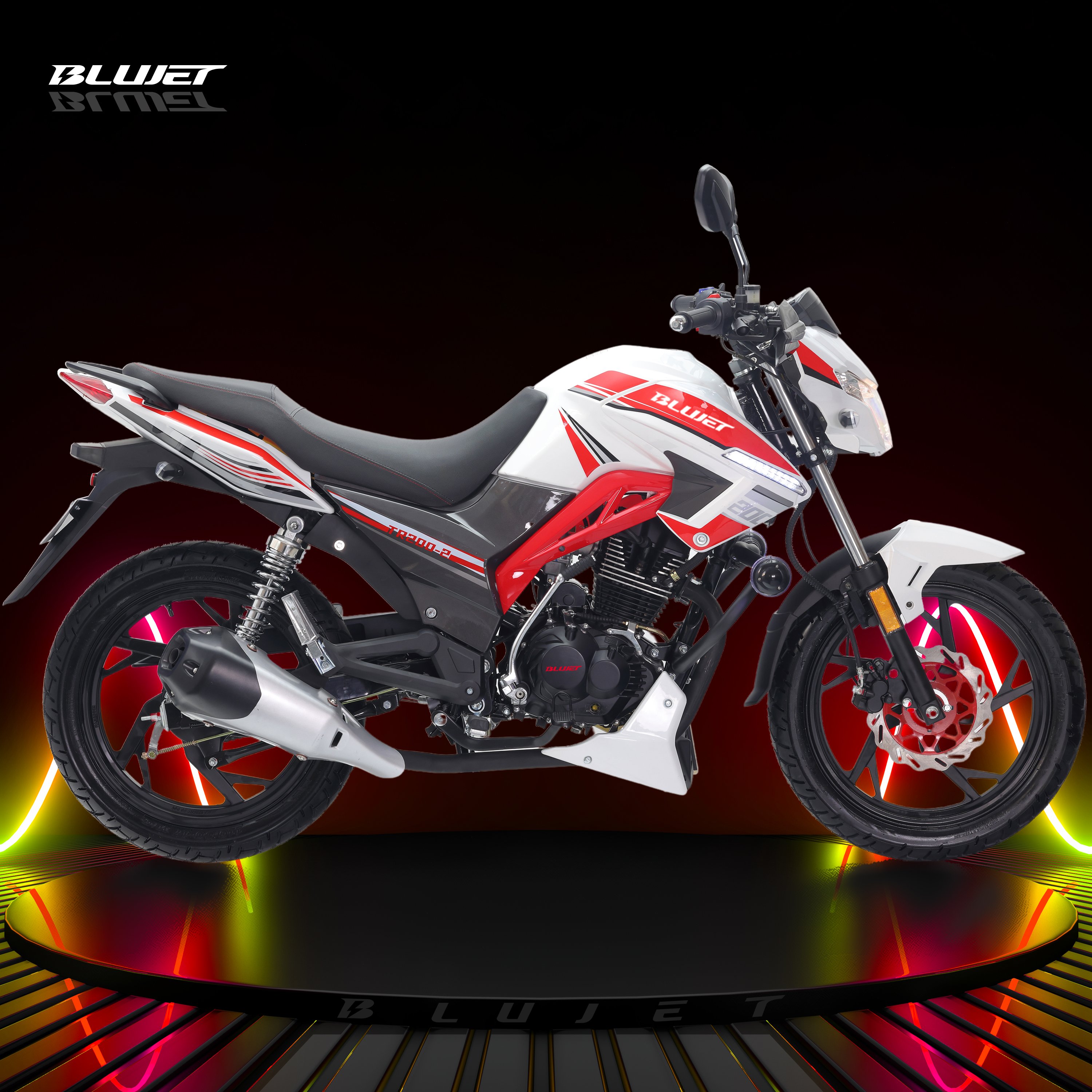 New 200cc Street Motorcycle Push Rod CG200 Engine Digital Meter Disc Brake for Latin America Market