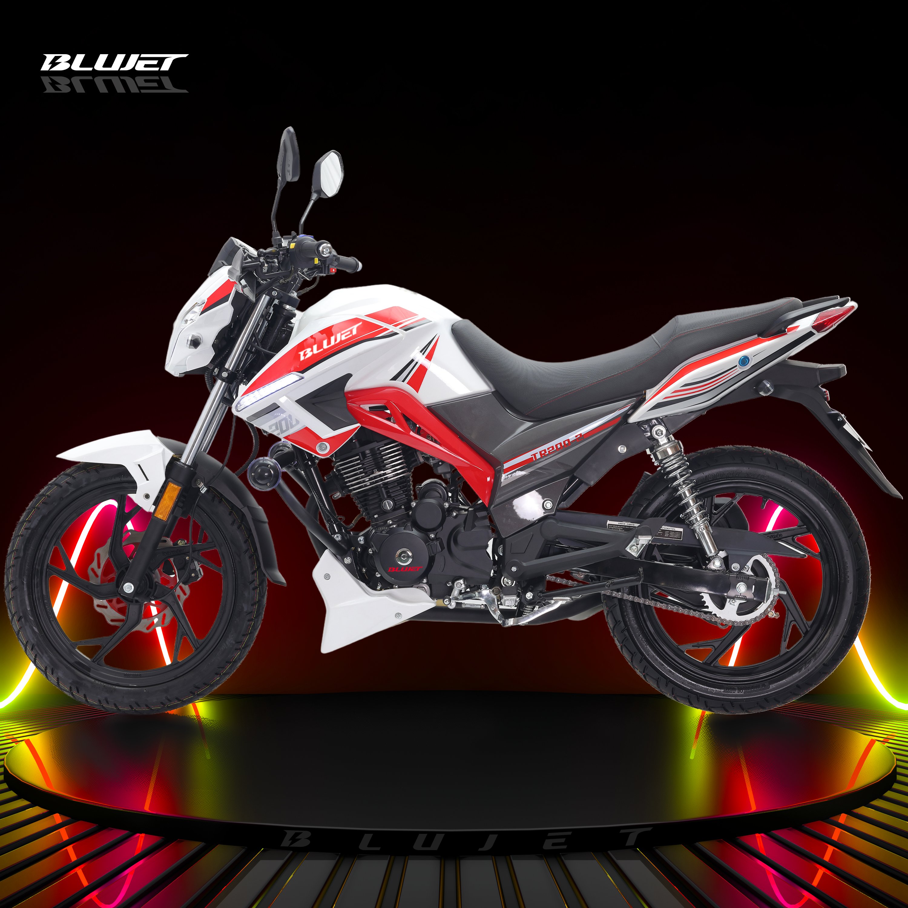 New 200cc Street Motorcycle Push Rod CG200 Engine Digital Meter Disc Brake for Latin America Market