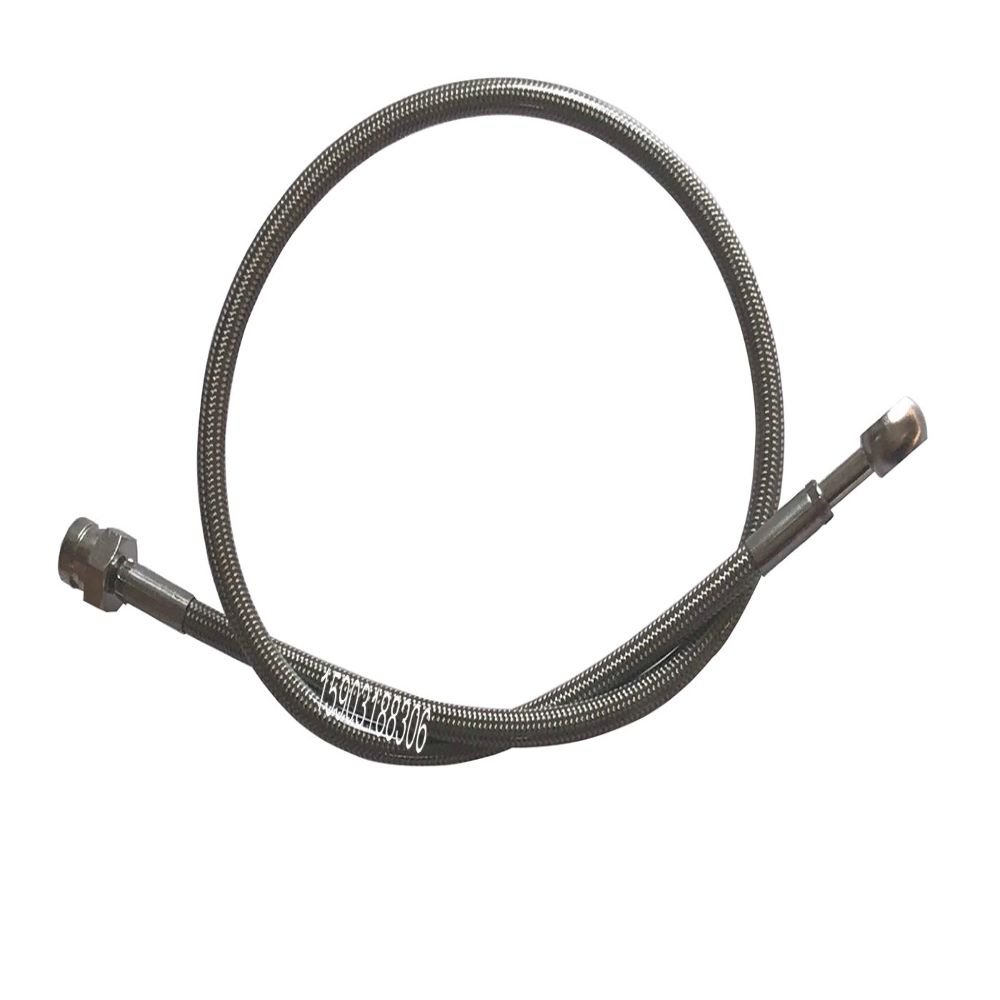 3AN AN3 1/8 3.5mm Stainless Steel Braided PTFE Auto Brake Oil Hose Line Assembly M10*1 Convex Stainless Banjo Female Fittings