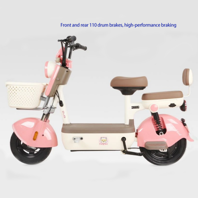 High Quality 500W Adult Electric Moped with Pedals 48V Integrated Battery Rear Hub Motor Magnesium Alloy Frame