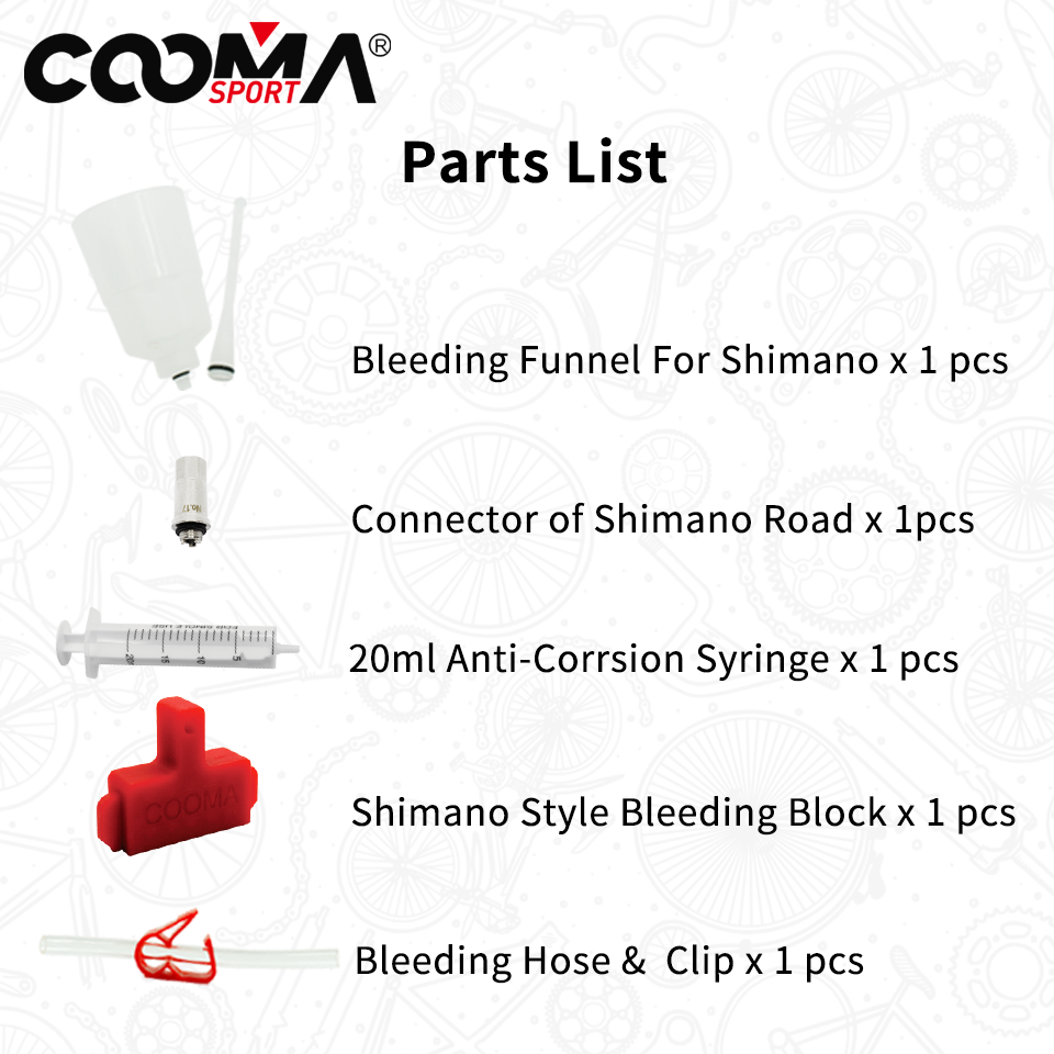 Hydraulic Disc Brake Bleeding Kit for Mineral Oil Shimano Road DA UT 105 Hydraulic Brake System