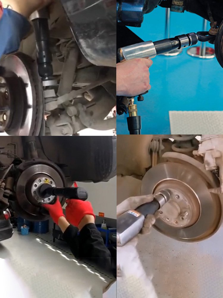 WZAUTO Chassis Brake Disc Removal Various Vehicles Tapered Punch Flat Chisel Ball Fork Powerful Air Hammer Impact Hammer Kit