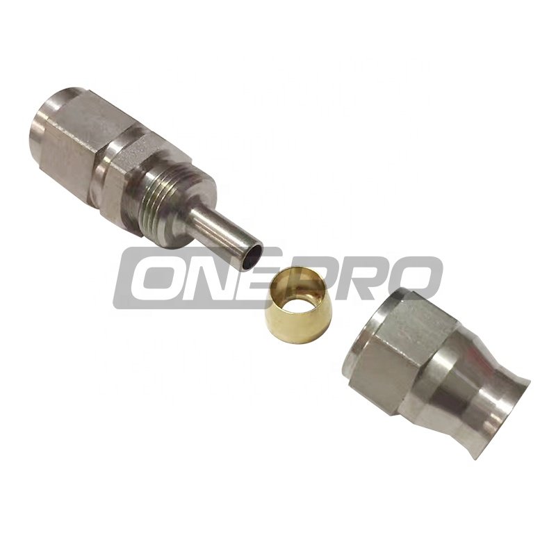 Stainless Steel Straight AN3 3 an Fuel Oil Clutch PTFE Brake Hose End Fitting Adapter