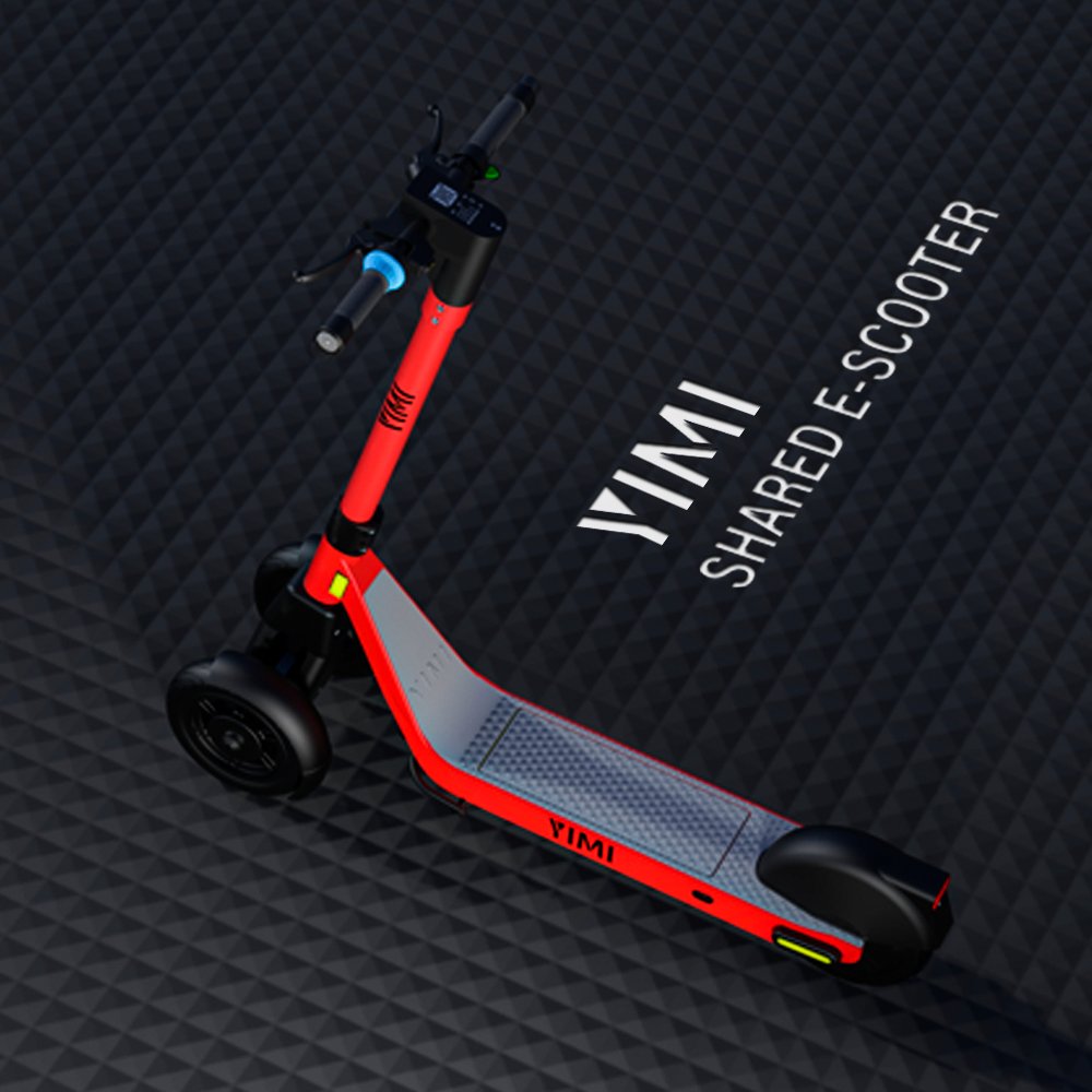 YIMI Plus 3 Pro Electric Sharing Scooter Three Wheel PU Filled Tire Max Speed 20km/h 25km/h