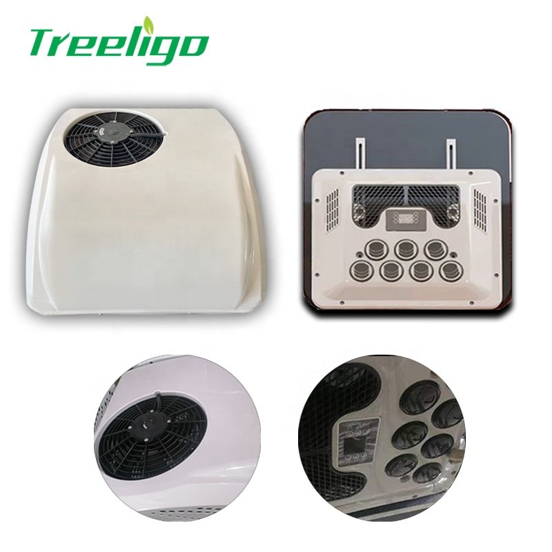 Aire Acondicionado Rooftop Ac 12v Conditioner and Heater Electric AC Compressor 12V Truck Cooler Parking air Conditioner 24v